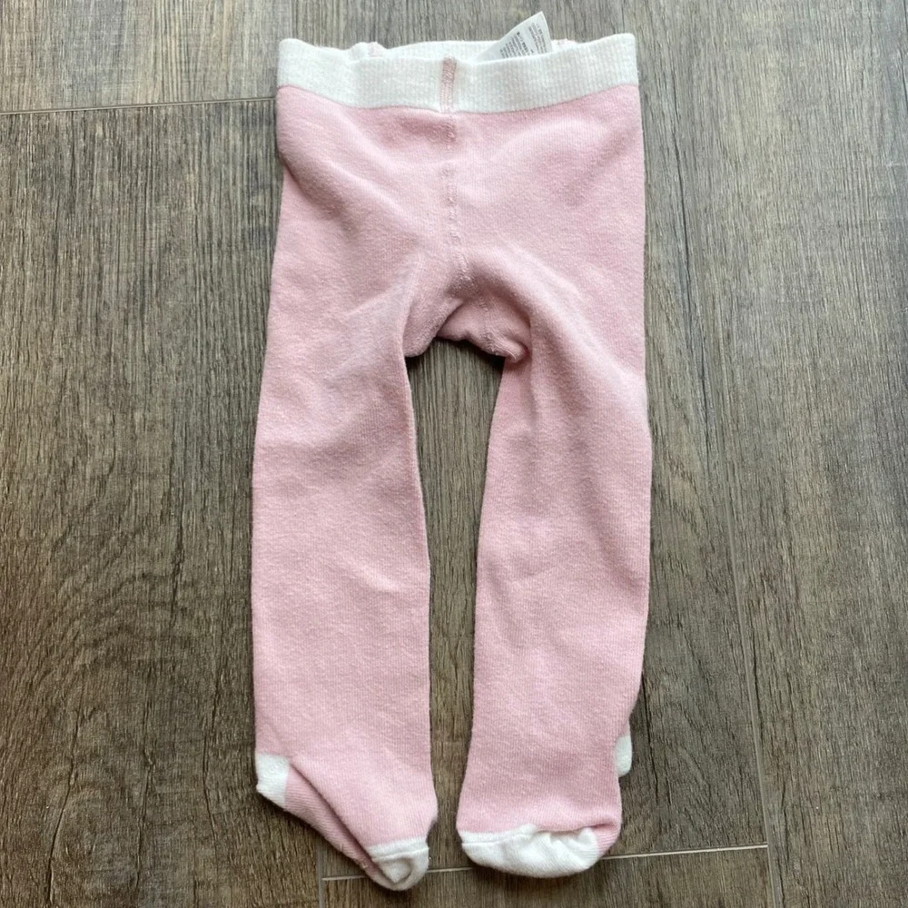 Baby Boden Pink Footed Tights 6-9M 74cm‎ Non-Slip Soles Cotton Blend